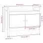 vidaXL Flurbank Honigbraun 80x40x60 cm Massivholz Kiefer vidaXL Flurbank Honigbraun 80x40x60 cm Massivholz Kiefer