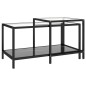 vidaXL Beistelltische 2 Stk. Hartglas Schwarz vidaXL Beistelltische 2 Stk. Hartglas Schwarz