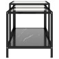 vidaXL Beistelltische 2 Stk. Hartglas Schwarz vidaXL Beistelltische 2 Stk. Hartglas Schwarz
