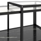 vidaXL Beistelltische 2 Stk. Hartglas Schwarz vidaXL Beistelltische 2 Stk. Hartglas Schwarz