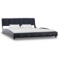 Bett mit Matratze Schwarz Kunstleder 160 x 200 cm Bett mit Matratze Schwarz Kunstleder 160 x 200 cm