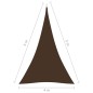 vidaXL Sonnensegel Oxford-Gewebe Dreieckig 4x5x5 m Braun vidaXL Sonnensegel Oxford-Gewebe Dreieckig 4x5x5 m Braun