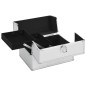vidaXL Kosmetikkoffer 22x30x21 cm Silbern Aluminium vidaXL Kosmetikkoffer 22x30x21 cm Silbern Aluminium