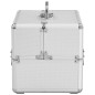vidaXL Kosmetikkoffer 22x30x21 cm Silbern Aluminium vidaXL Kosmetikkoffer 22x30x21 cm Silbern Aluminium
