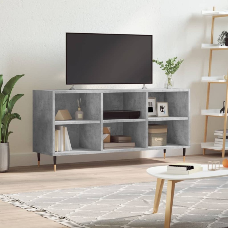 vidaXL TV-Schrank Betongrau 103,5x30x50 cm Holzwerkstoff vidaXL TV-Schrank Betongrau 103,5x30x50 cm Holzwerkstoff