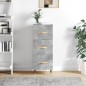 vidaXL Sideboard Betongrau 34,5x34x90 cm Holzwerkstoff vidaXL Sideboard Betongrau 34,5x34x90 cm Holzwerkstoff