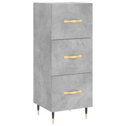 vidaXL Sideboard Betongrau 34,5x34x90 cm Holzwerkstoff