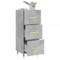 vidaXL Sideboard Betongrau 34,5x34x90 cm Holzwerkstoff vidaXL Sideboard Betongrau 34,5x34x90 cm Holzwerkstoff