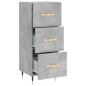 vidaXL Sideboard Betongrau 34,5x34x90 cm Holzwerkstoff vidaXL Sideboard Betongrau 34,5x34x90 cm Holzwerkstoff