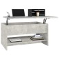 vidaXL Couchtisch Betongrau 80x50x40 cm Holzwerkstoff vidaXL Couchtisch Betongrau 80x50x40 cm Holzwerkstoff