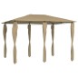 vidaXL Pavillon mit Pfostenabdeckungen 3x4x2,6 m Taupe 160 g/m² vidaXL Pavillon mit Pfostenabdeckungen 3x4x2,6 m Taupe 160 g/m²