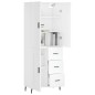 Highboard Weiß 69,5x34x180 cm Holzwerkstoff Highboard Weiß 69,5x34x180 cm Holzwerkstoff