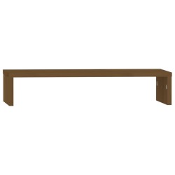 vidaXL Monitorständer Honigbraun 50x27x10 cm Massivholz Kiefer