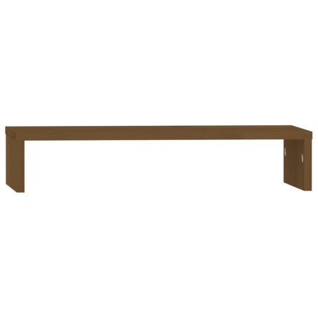 vidaXL Monitorständer Honigbraun 50x27x10 cm Massivholz Kiefer