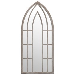 vidaXL Gartenspiegel Sand 100x45 cm Eisen