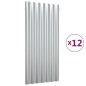 vidaXL Dachpaneele 12 Stk. Pulverbeschichteter Stahl Silber 80x36 cm vidaXL Dachpaneele 12 Stk. Pulverbeschichteter Stahl Silber 80x36 cm