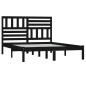 vidaXL Massivholzbett Schwarz Kiefer 140x200 cm vidaXL Massivholzbett Schwarz Kiefer 140x200 cm