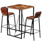 vidaXL Bar-Set 3-tlg. Altholz Massiv und Echtes Ziegenleder vidaXL Bar-Set 3-tlg. Altholz Massiv und Echtes Ziegenleder