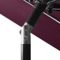 vidaXL Sonnenschirm mit Aluminium-Mast 3-lagig Bordeauxrot 3 m vidaXL Sonnenschirm mit Aluminium-Mast 3-lagig Bordeauxrot 3 m