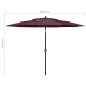 vidaXL Sonnenschirm mit Aluminium-Mast 3-lagig Bordeauxrot 3 m vidaXL Sonnenschirm mit Aluminium-Mast 3-lagig Bordeauxrot 3 m