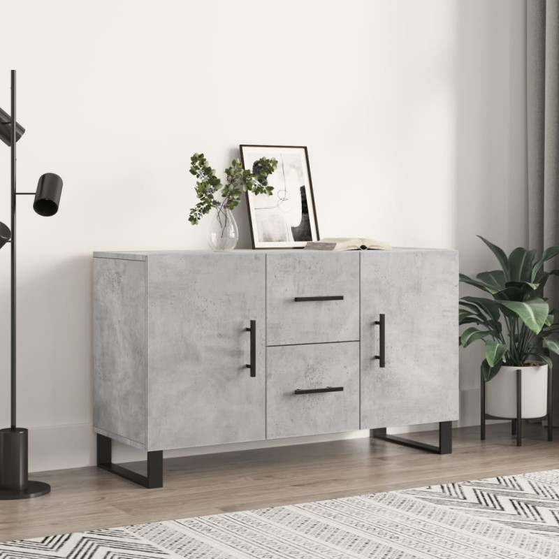vidaXL Sideboard Betongrau 100x36x60 cm Holzwerkstoff vidaXL Sideboard Betongrau 100x36x60 cm Holzwerkstoff