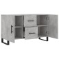 vidaXL Sideboard Betongrau 100x36x60 cm Holzwerkstoff vidaXL Sideboard Betongrau 100x36x60 cm Holzwerkstoff