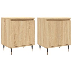 vidaXL Nachttische 2 Stk. Sonoma-Eiche 40x30x50 cm Holzwerkstoff