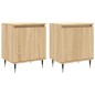 vidaXL Nachttische 2 Stk. Sonoma-Eiche 40x30x50 cm Holzwerkstoff vidaXL Nachttische 2 Stk. Sonoma-Eiche 40x30x50 cm Holzwerkstoff