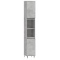 vidaXL Badschrank Betongrau 30x30x190 cm Holzwerkstoff vidaXL Badschrank Betongrau 30x30x190 cm Holzwerkstoff