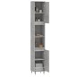 vidaXL Badschrank Betongrau 30x30x190 cm Holzwerkstoff vidaXL Badschrank Betongrau 30x30x190 cm Holzwerkstoff