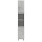 vidaXL Badschrank Betongrau 30x30x190 cm Holzwerkstoff vidaXL Badschrank Betongrau 30x30x190 cm Holzwerkstoff