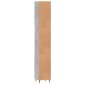 vidaXL Badschrank Betongrau 30x30x190 cm Holzwerkstoff vidaXL Badschrank Betongrau 30x30x190 cm Holzwerkstoff