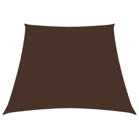 vidaXL Sonnensegel Oxford-Gewebe Trapezförmig 3/5x4 m Braun