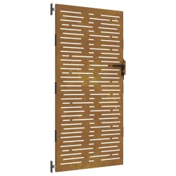 vidaXL Gartentor 85x200 cm Cortenstahl Quadratisches Design
