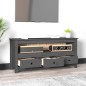 vidaXL TV-Schrank Grau 114x35x52 cm Massivholz Kiefer vidaXL TV-Schrank Grau 114x35x52 cm Massivholz Kiefer