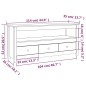 vidaXL TV-Schrank Grau 114x35x52 cm Massivholz Kiefer vidaXL TV-Schrank Grau 114x35x52 cm Massivholz Kiefer