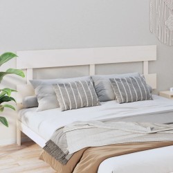vidaXL Kopfteil Weiß 184x3x81 cm Massivholz Kiefer
