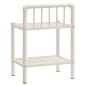 vidaXL Nachttisch Weiß Transparent 45x34,5x62,5 cm Metall und Glas vidaXL Nachttisch Weiß Transparent 45x34,5x62,5 cm Metall und Glas