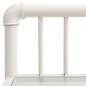 vidaXL Nachttisch Weiß Transparent 45x34,5x62,5 cm Metall und Glas vidaXL Nachttisch Weiß Transparent 45x34,5x62,5 cm Metall und Glas