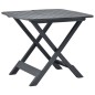 vidaXL Gartentisch Klappbar Anthrazit 79 x 72 x 70 cm Kunststoff vidaXL Gartentisch Klappbar Anthrazit 79 x 72 x 70 cm Kunststoff