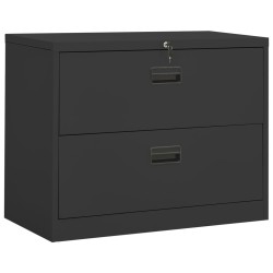 vidaXL Aktenschrank Anthrazit 90x46x72,5 cm Stahl