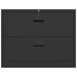 vidaXL Aktenschrank Anthrazit 90x46x72,5 cm Stahl