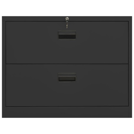 vidaXL Aktenschrank Anthrazit 90x46x72,5 cm Stahl