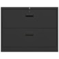 vidaXL Aktenschrank Anthrazit 90x46x72,5 cm Stahl vidaXL Aktenschrank Anthrazit 90x46x72,5 cm Stahl