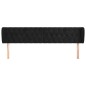 vidaXL Kopfteil mit Ohren Schwarz 203x23x78/88 cm Samt vidaXL Kopfteil mit Ohren Schwarz 203x23x78/88 cm Samt
