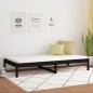 vidaXL Tagesbett Schwarz 90x200 cm Massivholz Kiefer vidaXL Tagesbett Schwarz 90x200 cm Massivholz Kiefer