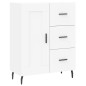 Highboard Weiß 69,5x34x180 cm Holzwerkstoff Highboard Weiß 69,5x34x180 cm Holzwerkstoff