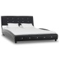 Bett mit Matratze Schwarz Kunstleder 120 x 200 cm Bett mit Matratze Schwarz Kunstleder 120 x 200 cm