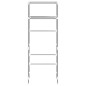 vidaXL Toilettenregal 2 Ablagen Grau 53,5x28x143 cm Eisen vidaXL Toilettenregal 2 Ablagen Grau 53,5x28x143 cm Eisen