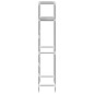 vidaXL Toilettenregal 2 Ablagen Grau 53,5x28x143 cm Eisen vidaXL Toilettenregal 2 Ablagen Grau 53,5x28x143 cm Eisen